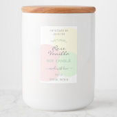 Moderne Etiketten für das Verpacken von Vorlagenpr (Vorderseite)