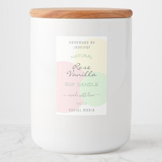 Moderne Etiketten für das Verpacken von Vorlagenpr (Vorderseite)