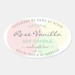 Moderne Etiketten für das Verpacken von Vorlagenpr Ovaler Aufkleber