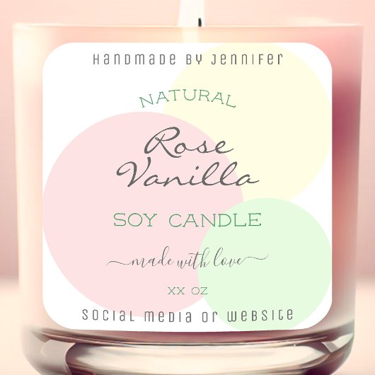 Moderne Etiketten für das Verpacken von Vorlagenpr Quadratischer Aufkleber