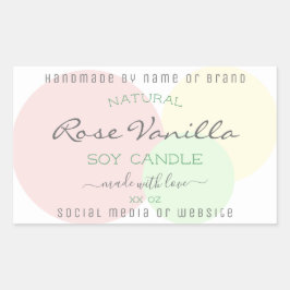 Moderne Etiketten für das Verpacken von Vorlagenpr Rechteckiger Aufkleber