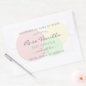 Moderne Etiketten für das Verpacken von Vorlagenpr Rechteckiger Aufkleber (Umschlag)