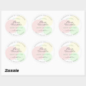 Moderne Etiketten für das Verpacken von Vorlagenpr Runder Aufkleber (Blatt)