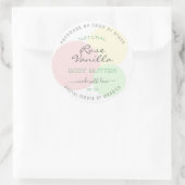 Moderne Etiketten für das Verpacken von Vorlagenpr Runder Aufkleber (Tasche)