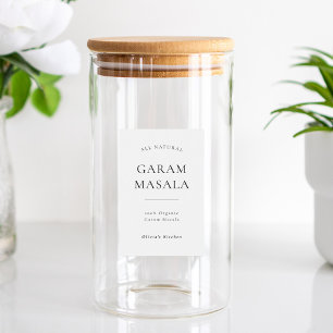 Moderne Etiketten für die Vorratskammer