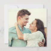 Moderne Eucalyptus Foliage FOTO ENGAGEMENT PARTY Einladung (Rückseite)