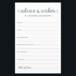 Moderne Eucalyptus LGBTQ Hochzeitberatung und Wüns<br><div class="desc">Diese einfachen, eukalyptus-grünen und weißen, modernen, minimalistischen, handgeschriebenen LGBTQ Advice & Wishings Blätter sind perfekt, um am Brautparty, Probe Dinner oder Hochzeitsfeier zu essen, damit die Gäste für das glückliche Paar ausfüllen können. Die Menschen werden die Liebe haben, die Anweisungen zu bekommen - sie machen es so einfach, liebende Ratschläge...</div>