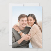 Moderne Eukalyptus Ampersand einfache Foto Hochzei Einladung (Rückseite)