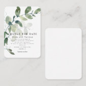 Moderne Eukalyptus ändern die Ankündigung (Vorne/Hinten)