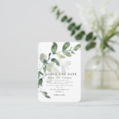 Moderne Eukalyptus ändern die Ankündigung (Stehend Vorderseite)