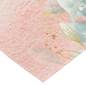 Moderne Eukalyptus-Aquarellfarben Kurzer Tischläufer (Ecke)