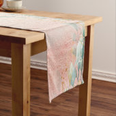 Moderne Eukalyptus-Aquarellfarben Kurzer Tischläufer (Beispiel)