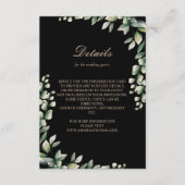 Moderne Eukalyptus-Blätter Begleitkarte (Vorderseite)