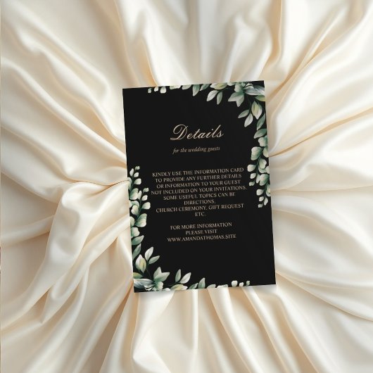 Moderne Eukalyptus-Blätter Begleitkarte