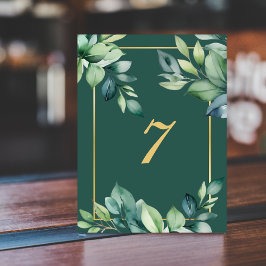 Moderne Eukalyptus-Blätter QR-Code für muslimische Tischnummer