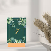 Moderne Eukalyptus-Blätter QR-Code für muslimische Tischnummer