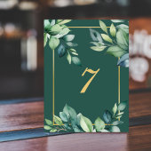 Moderne Eukalyptus-Blätter QR-Code für muslimische Tischnummer