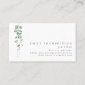 Moderne Eukalyptus Botanical Any Professionals Visitenkarte (Vorderseite)