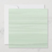 Moderne Eukalyptus Foliage Geometric Frame Wedding Einladung (Rückseite)