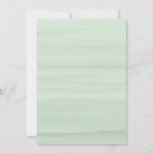 Moderne Eukalyptus Foliage Geometric Frame Wedding Einladung (Rückseite)