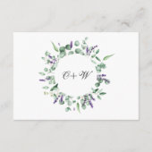 Moderne Eukalyptus Geometric Frame Foliage Begleitkarte (Rückseite)