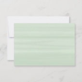 Moderne Eukalyptus Geometric Frame Wedding RSVP Karte (Rückseite)
