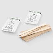 Moderne Eukalyptus-Grün-Hochzeit Fächer (Non-assembled)