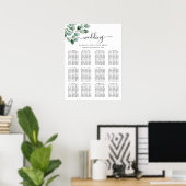 Moderne Eukalyptus-Grünzeug-Hochzeit Poster (Heimbüro)