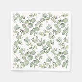 Moderne Eukalyptus-Heiligtümer Serviette (Vorderseite)