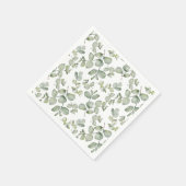 Moderne Eukalyptus-Heiligtümer Serviette (Ecke)