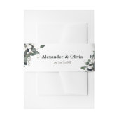 Moderne Eukalyptus-Hochzeit Einladungsbanderole (Vorderseite Beispiel)