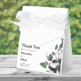 Moderne Eukalyptus-Hochzeit Geschenkschachtel