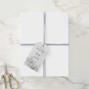 Moderne Eukalyptus-Hochzeits-Dankeschön-Etikette h Geschenkanhänger