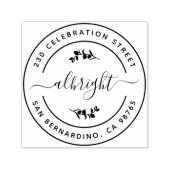 Moderne Eukalyptus-Rücksendeadresse Permastempel (Design)