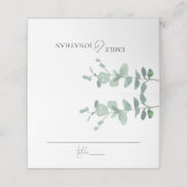 Moderne Eukalyptus-Syndrom Platzkarte (Außenseite Aufgefaltet)