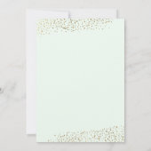 Moderne Eukalyptus-Taufe Einladung (Rückseite)