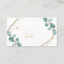 Moderne Eukalyptus Watercolor Gold Script Wedding