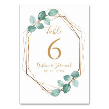 Moderne Eukalyptus Watercolor Gold Script Wedding
