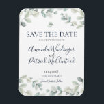 Moderne Eukalyptus Wedding Save the Date Magnete<br><div class="desc">Moderne Eukalyptus Wedding Save the Date Magnete</div>
