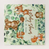 Moderne Eukalyptus Woodland Animals Forest Friends Puzzle (Horizontal)