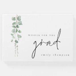 Moderne Eukalyptus wünscht sich Grad-Abschluss Gästebuch