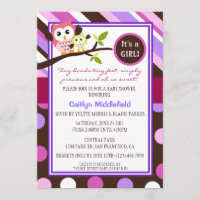 Moderne Eulen-Babyparty laden ein