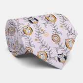 Moderne Eulen-Krawatte Krawatte (Gerollt)