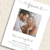 Moderne Ewigkeit hat Klang zu ihm Foto Verlobung Ankündigung