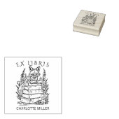 Moderne Ex Libris Fuchs-Bookplate Gummistempel (Stempel)