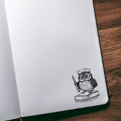 Moderne Ex Libris mit Buch, Custom Library Gummistempel