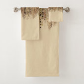 Moderne Exotic Safari Abstrakt Glam Print Badhandtuch Set (Insitu)