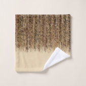 Moderne Exotic Safari Abstrakt Glam Print Badhandtuch Set (Waschlappen)