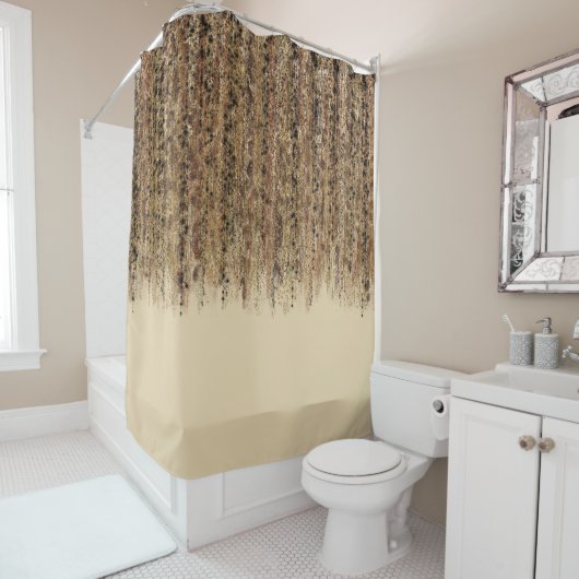 Moderne Exotic Safari Abstrakt Glam Print Duschvorhang (Beispiel)