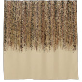 Moderne Exotic Safari Abstrakt Glam Print Duschvorhang (Vorderseite)